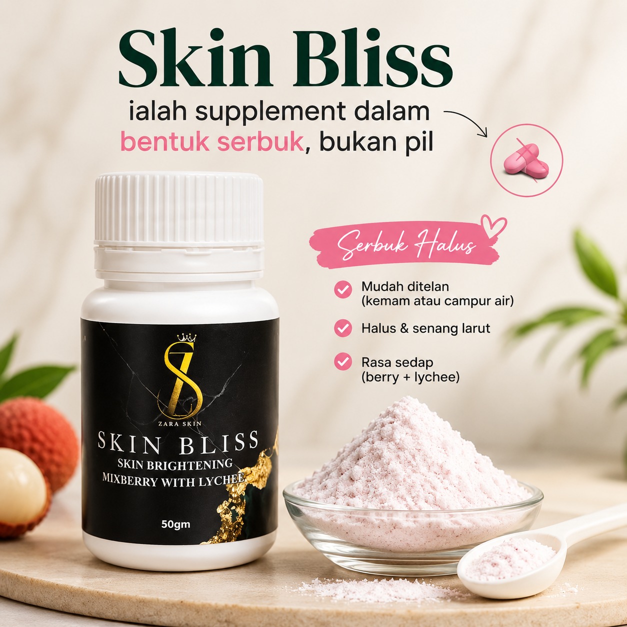 Botol Skin Bliss Premium